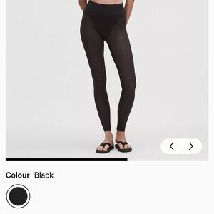 Burgundy Sheer Lululemon Leggings - NWT